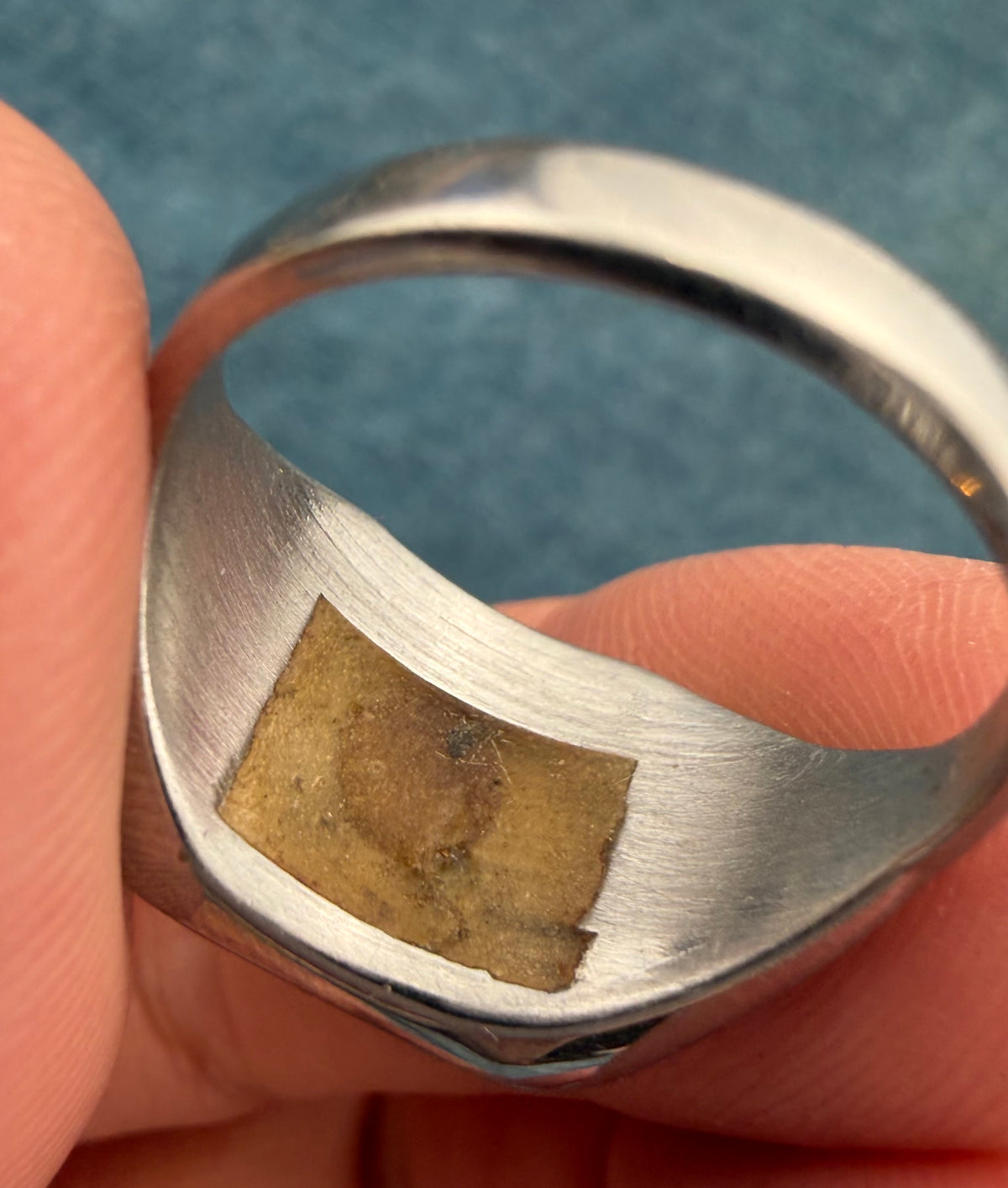 10k Yellow Gold Antique TIGER Head w Rose-Cut Diamond in SS Signet Ring. 8g