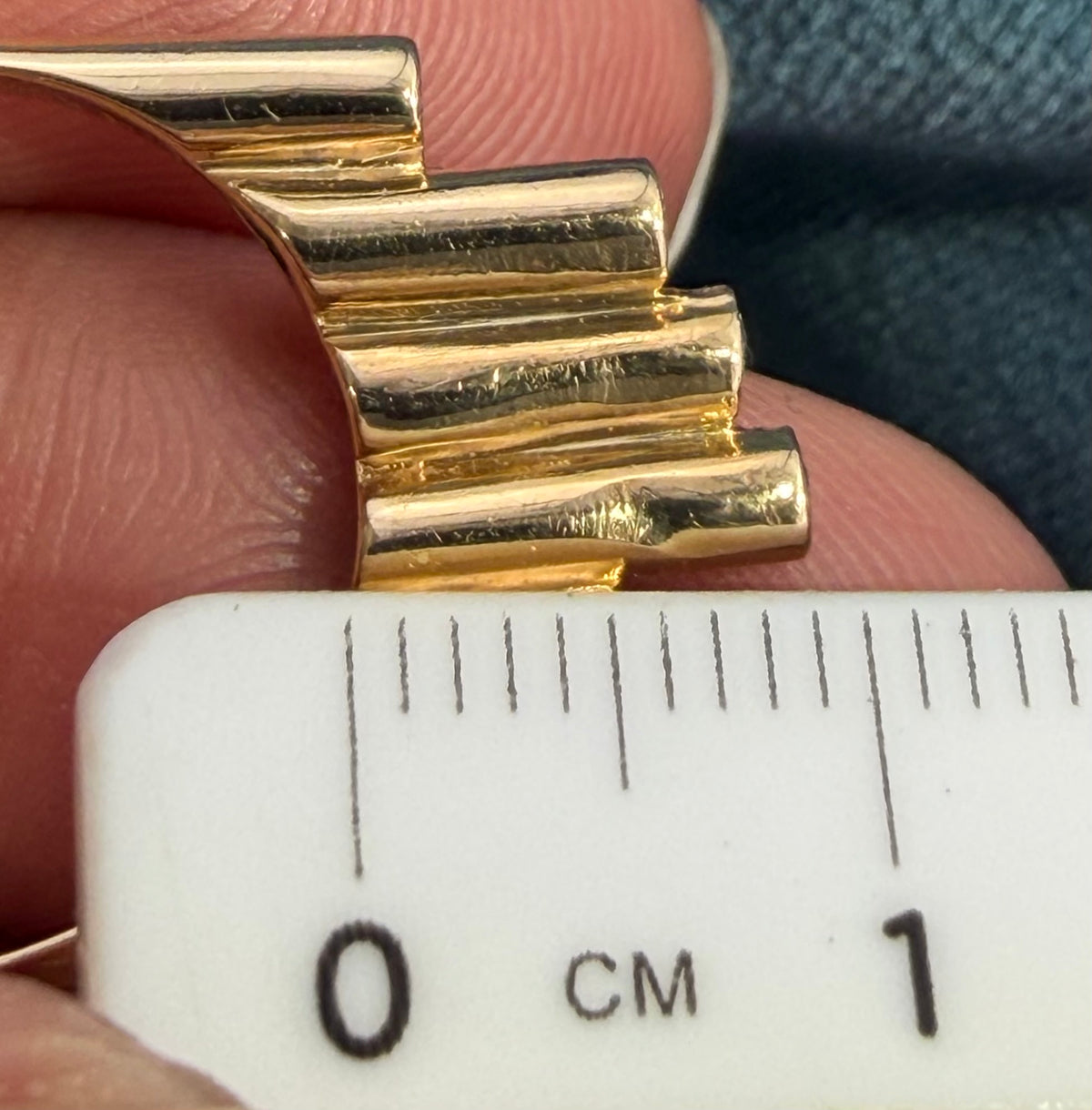 14k Yellow Gold Diamond BUBBLES Ring. MCM 50s Modernist
