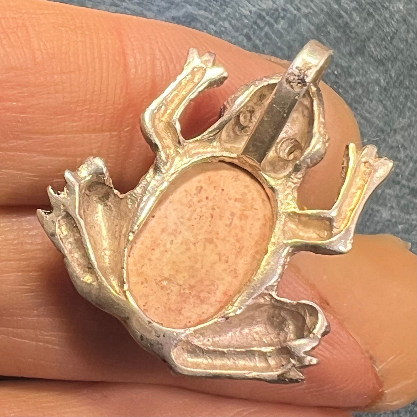 Mexican Boulder Jelly Opal FROG Pendant *Video