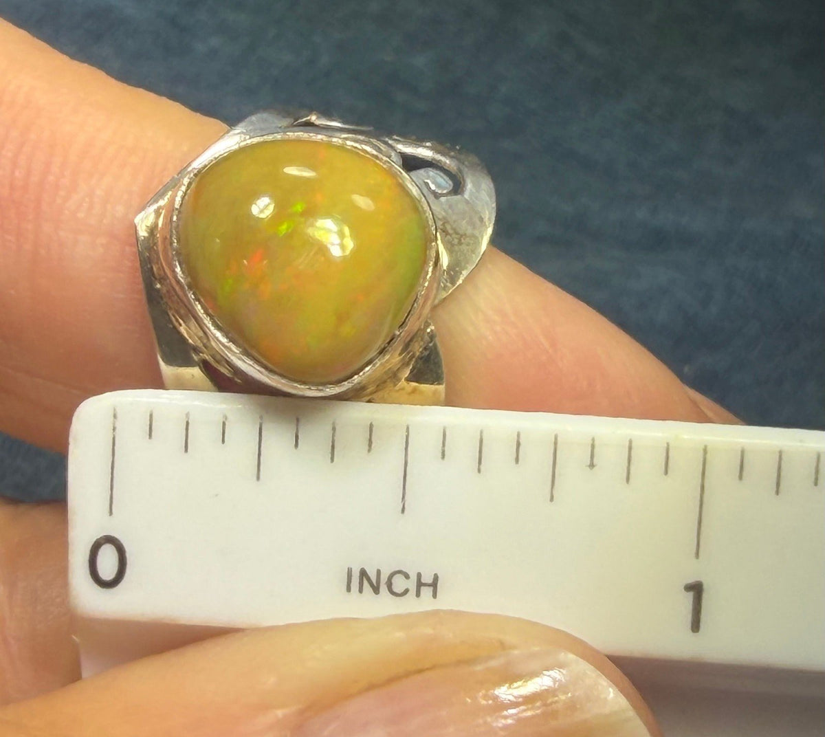 Mexican Fire Opal in Artisan Sterling Silver *Video*