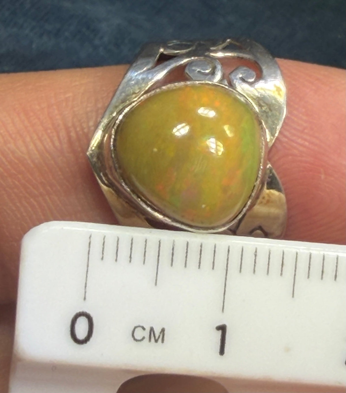 Mexican Fire Opal in Artisan Sterling Silver *Video*
