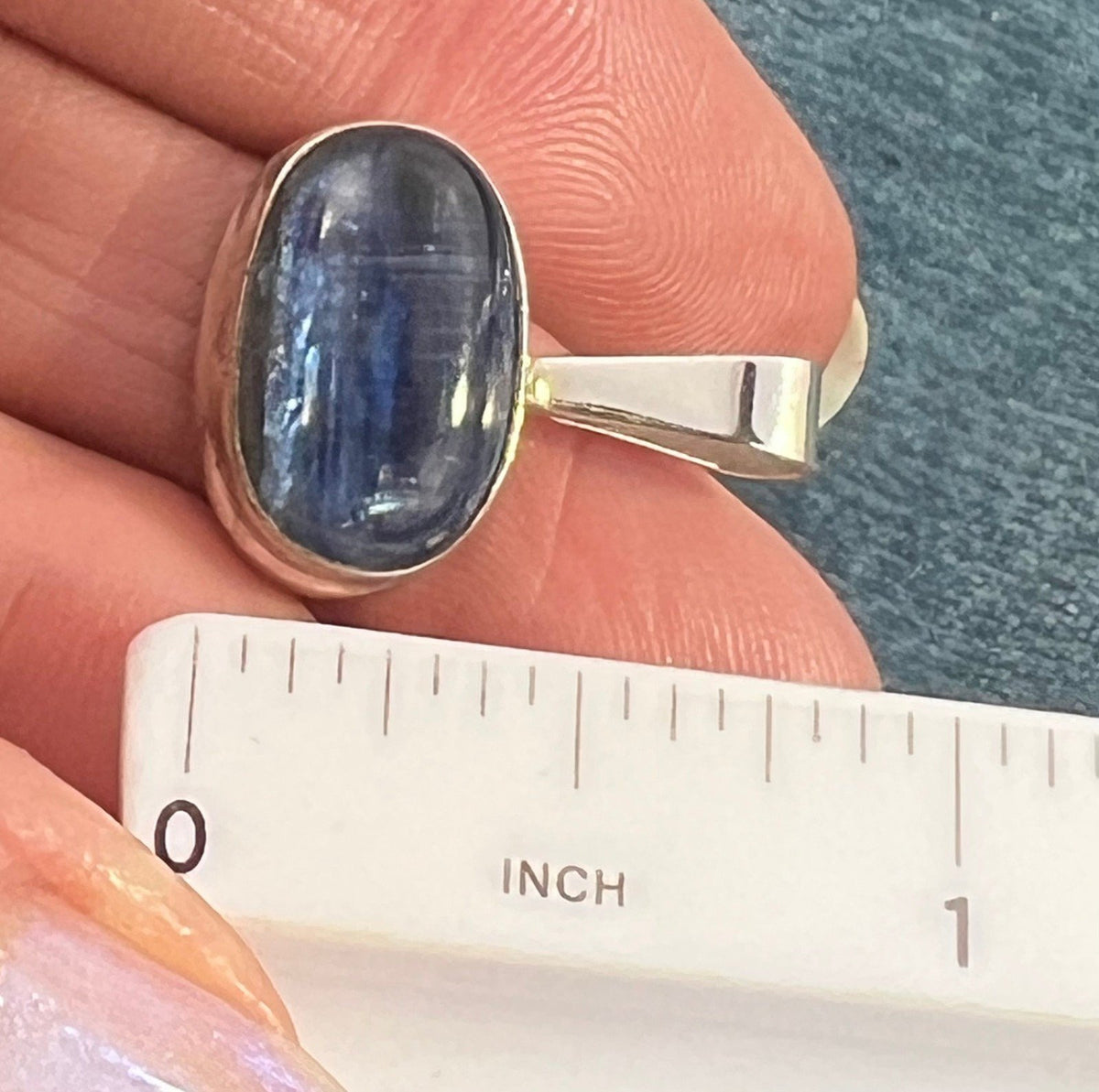 Natural Blue Sapphire Pendant in 925 Silver Bezel *Video*