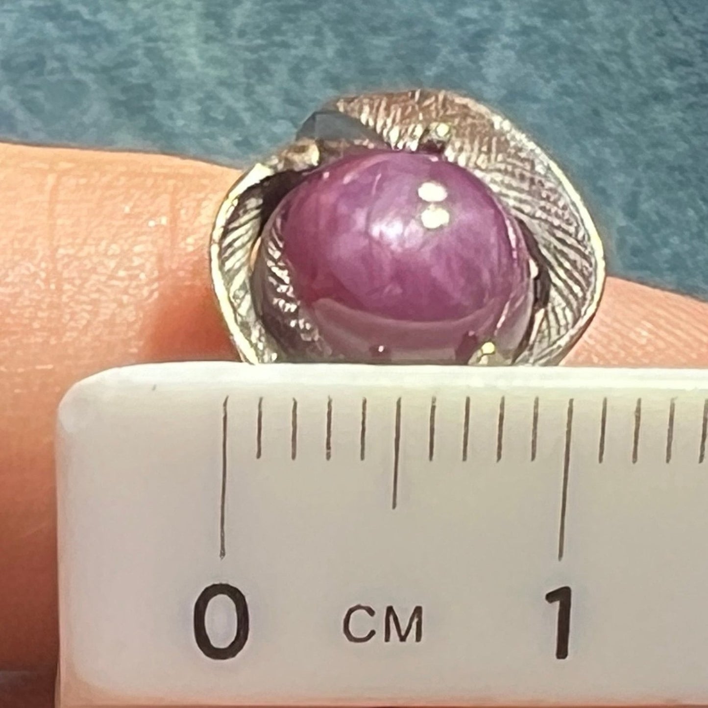 Natural Star Ruby Signet Ring in Sterling Silver *Video*