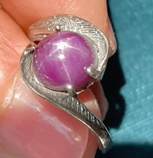 Natural Star Ruby Signet Ring in Sterling Silver *Video*