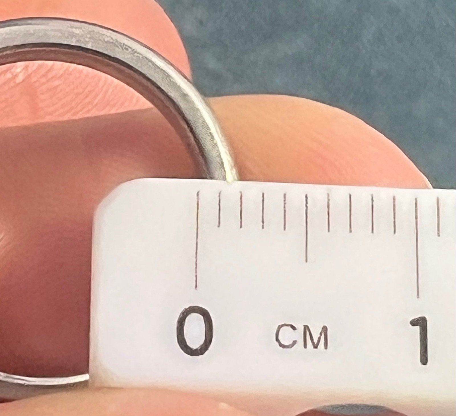 Tiffany Platinum Bezel-Set Diamond Stacking Ring Band. Over 5g *$1500 new*