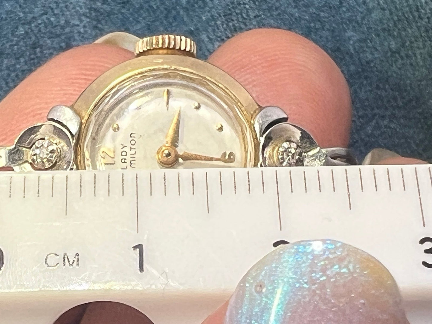 UNDER COST Jewelry Lot w 14k Gold + Diamond Watch + Gems - Box Z21