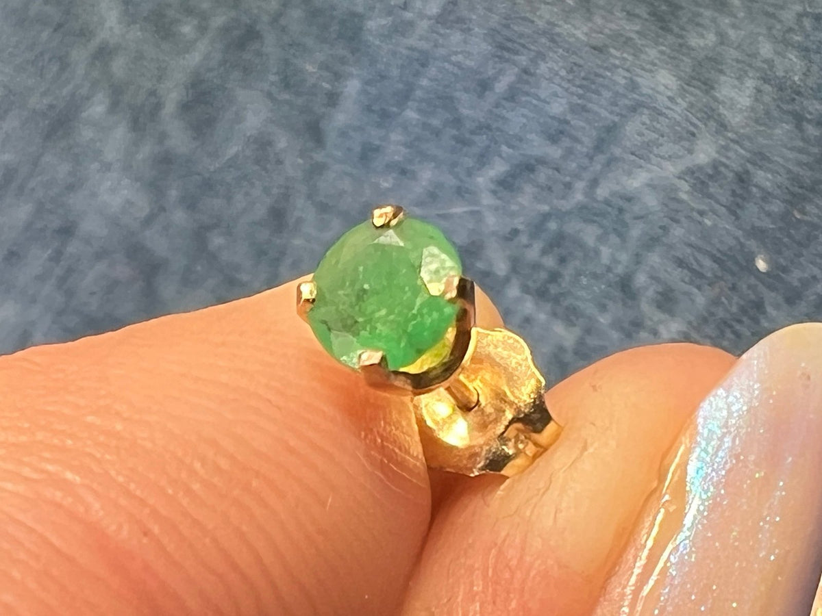 UNDER COST Jewelry Lot w 14k Gold Emerald Earring + 14k Bible Page - Box Z26