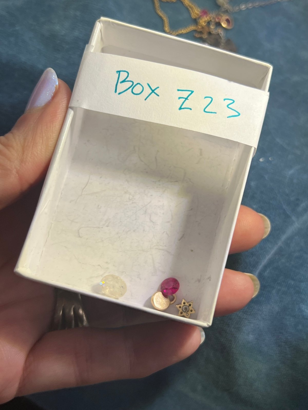 UNDER COST Jewelry Lot w 14k Gold Labret + 14k Charm - Box Z23