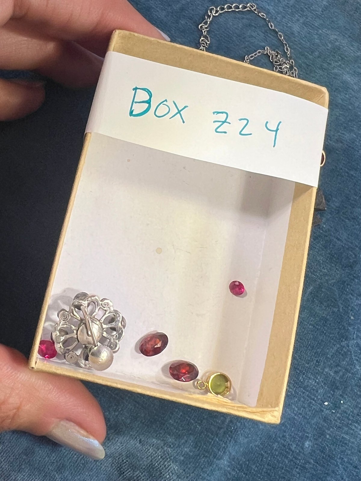 UNDER COST Jewelry Lot w Opal Earring + 10k Charm - Box Z24