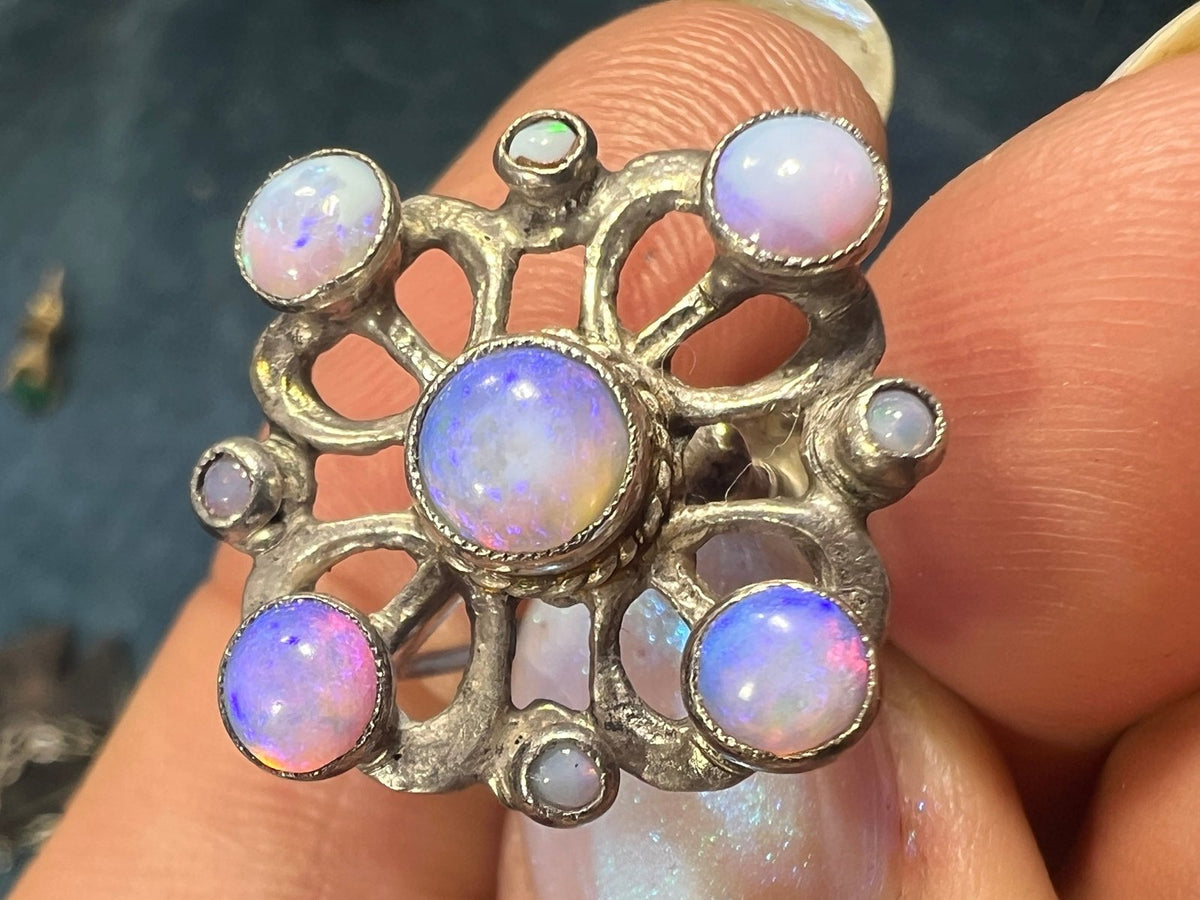 UNDER COST Jewelry Lot w Opal Earring + 10k Charm - Box Z24
