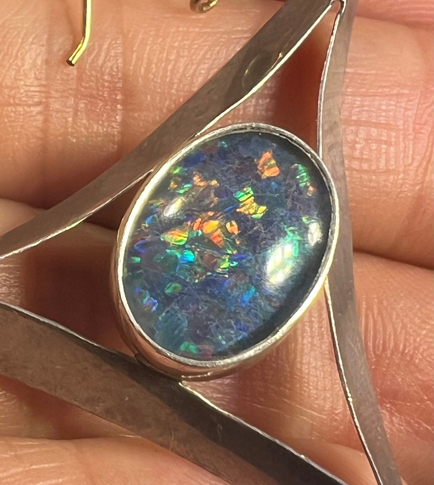 UNDER COST Jewelry Lot w Opal Triplet + 10k Gold Earring + 10k Charm - Box Z28