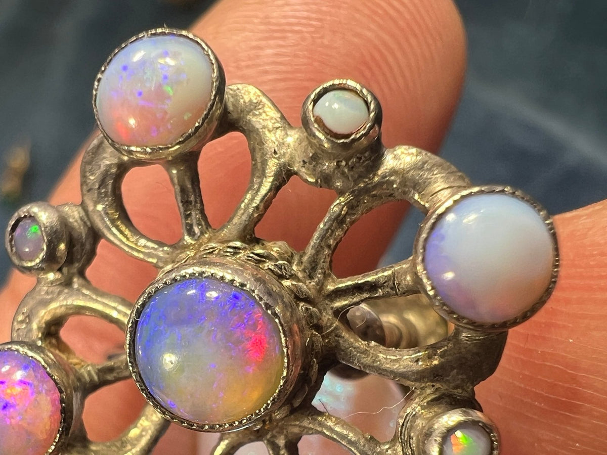 UNDER COST Jewelry Lot w Opals + Emerald - Box Z25