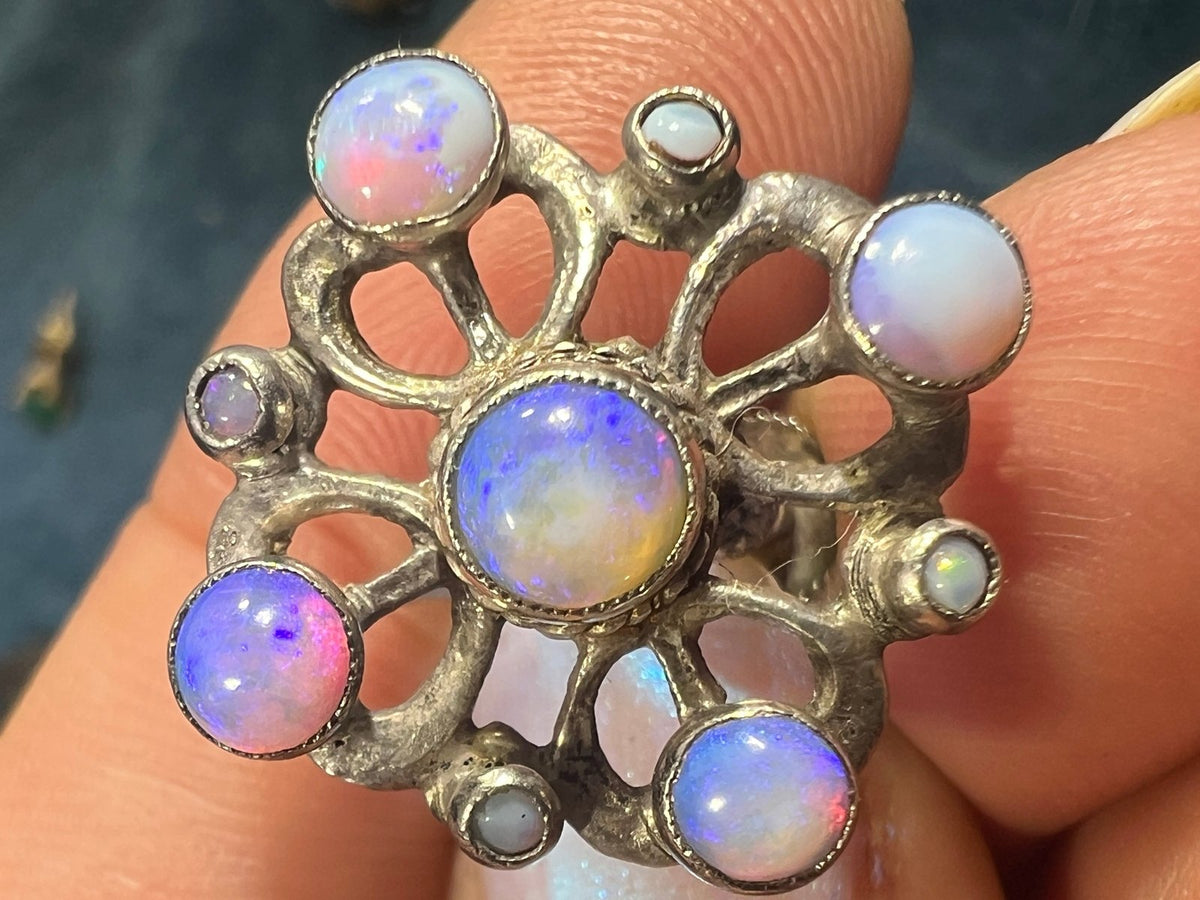 UNDER COST Jewelry Lot w Opals + Emerald - Box Z25