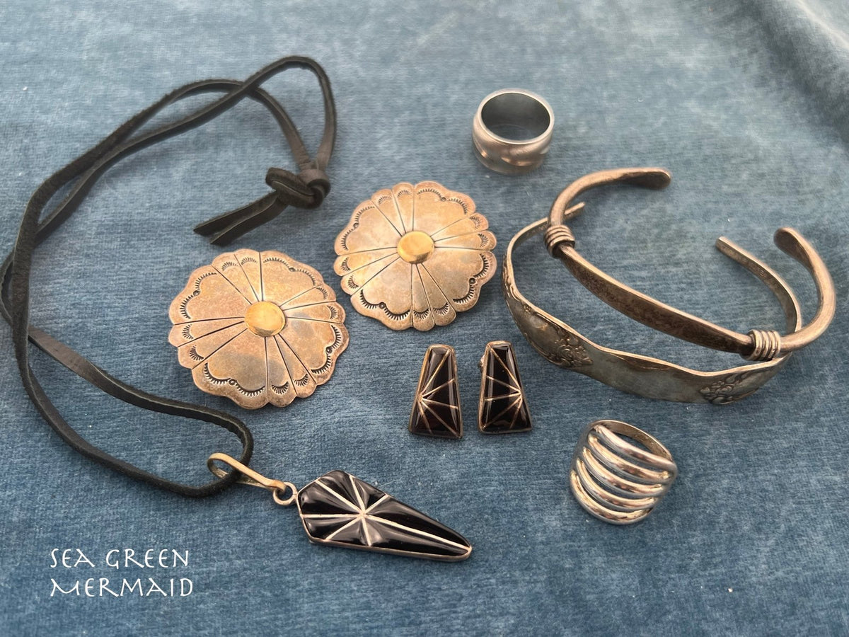 UNDER COST - Lot of 925 Jewelry + 14k /925 Begay Earrings - Box 5
