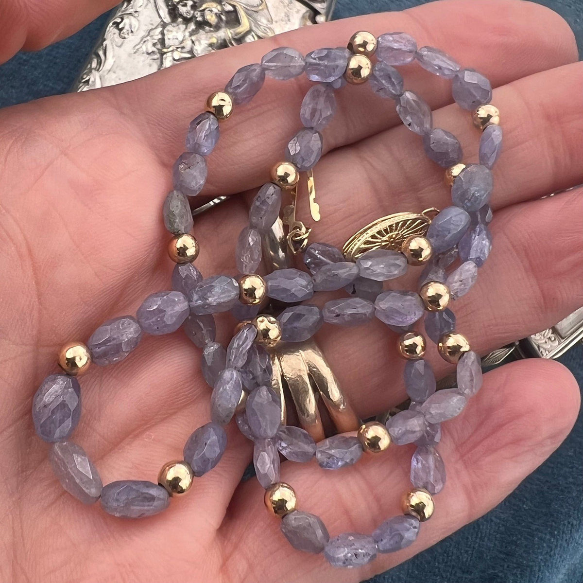 UNDER COST - Lot of 925 Jewelry + 14k Gold Tanzanite Necklace - Box 2