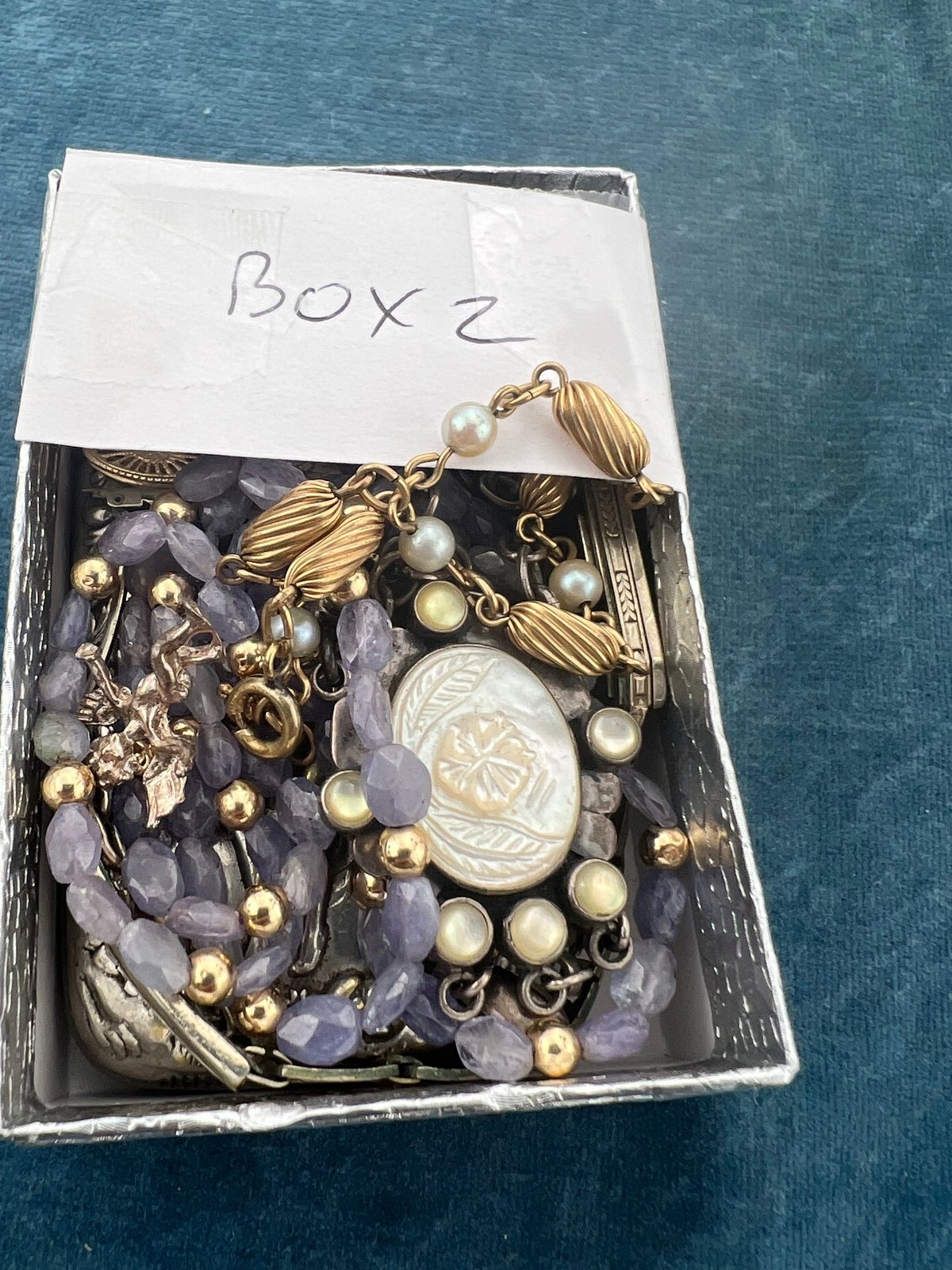 UNDER COST - Lot of 925 Jewelry + 14k Gold Tanzanite Necklace - Box 2