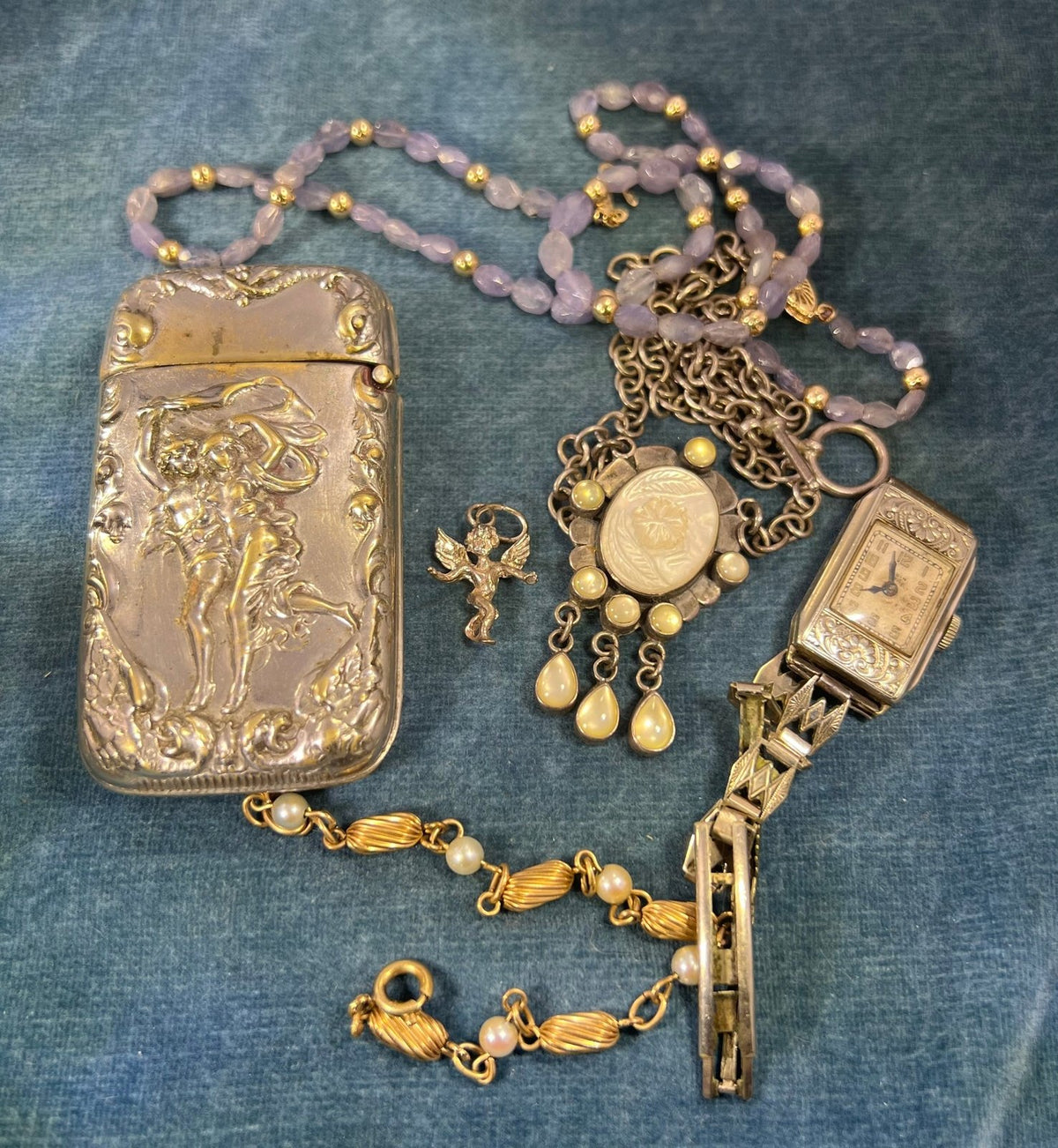 UNDER COST - Lot of 925 Jewelry + 14k Gold Tanzanite Necklace - Box 2