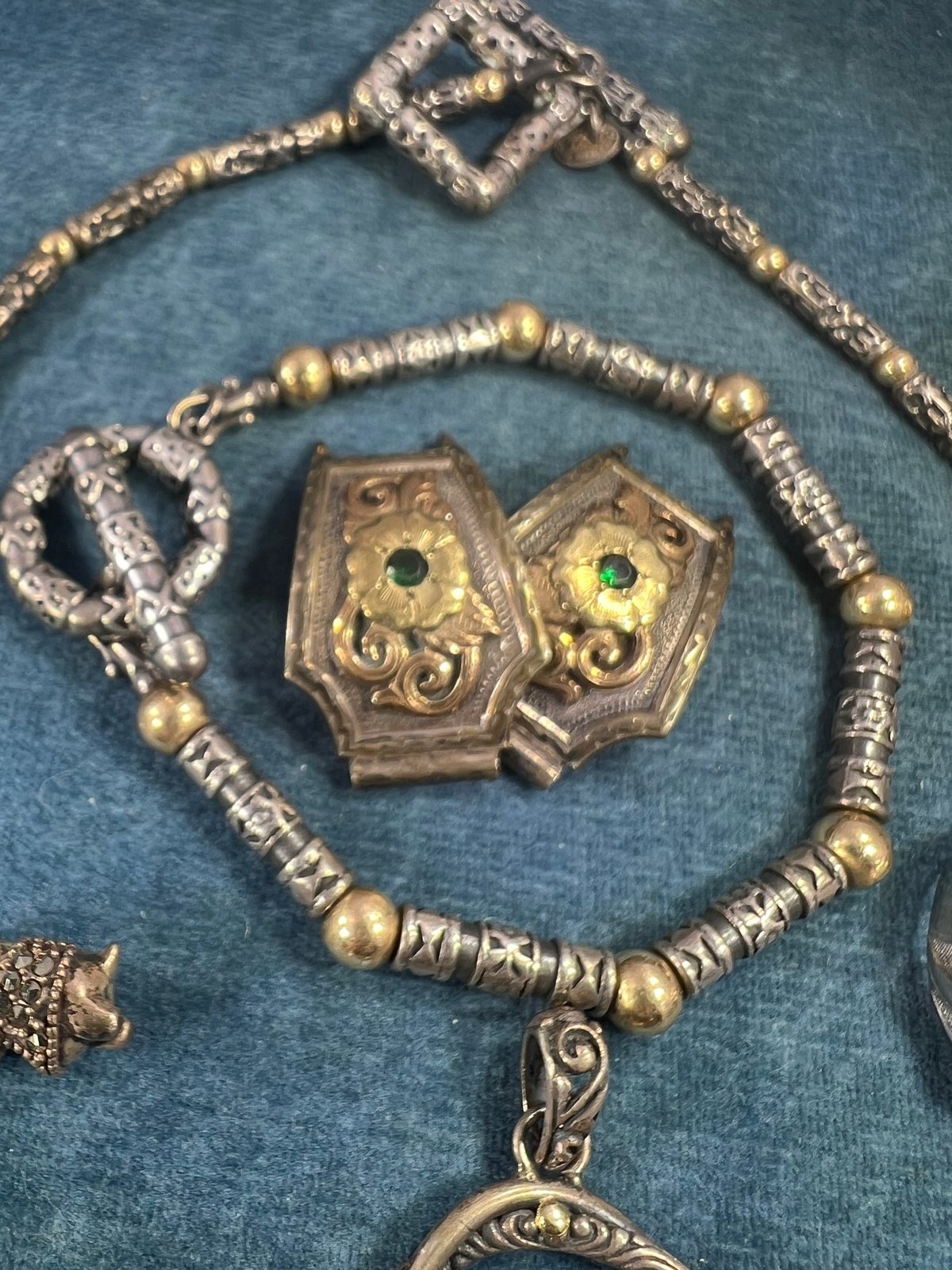 UNDER COST - Lot of 925 Jewelry + 925/ 18k Pendant - Box 6