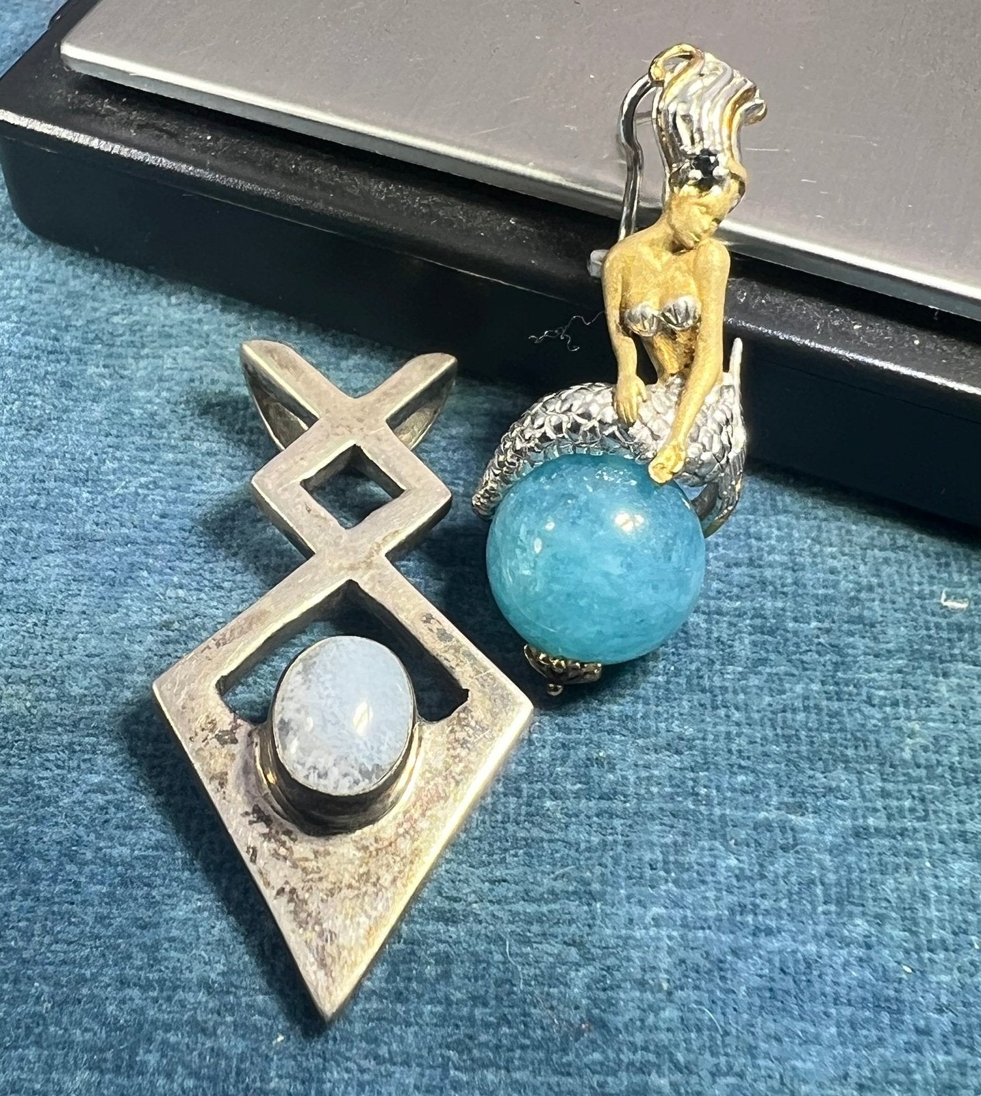 UNDER COST - Lot of 925 Jewelry - Mermaid + Pendant - Box Z4