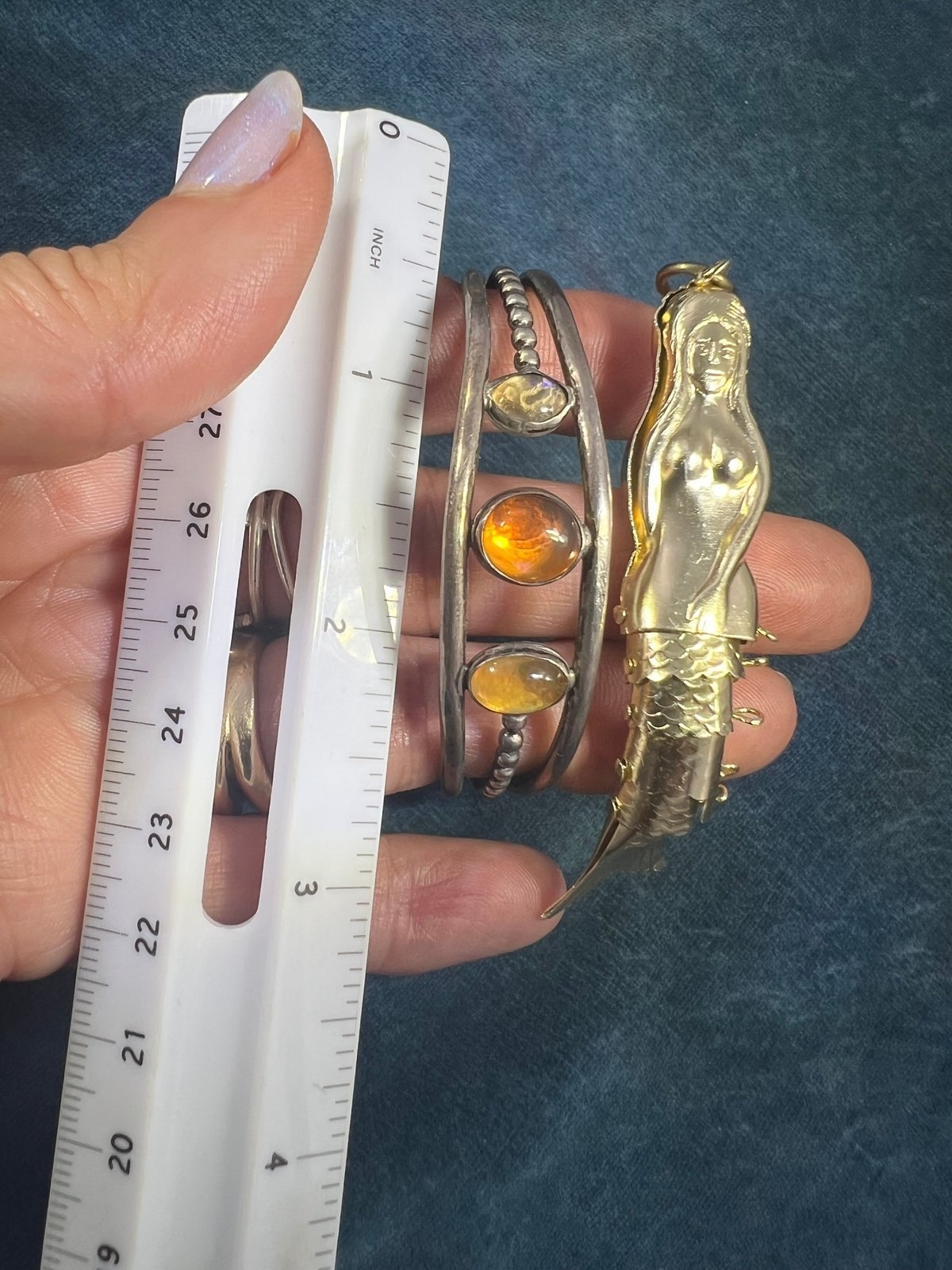 UNDER COST - Lot of 925 Jewelry - Mermaid + Pendant - Box Z4