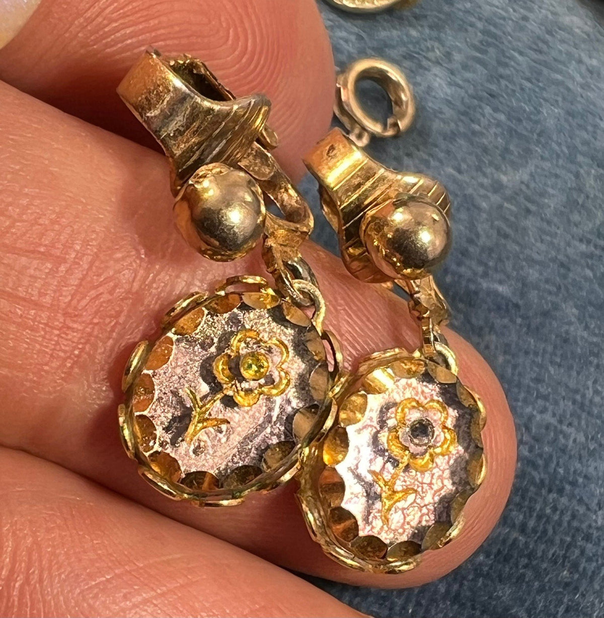 UNDER COST - Lot of 925 Jewelry w 10k Gold Moon Earrings - Box 20