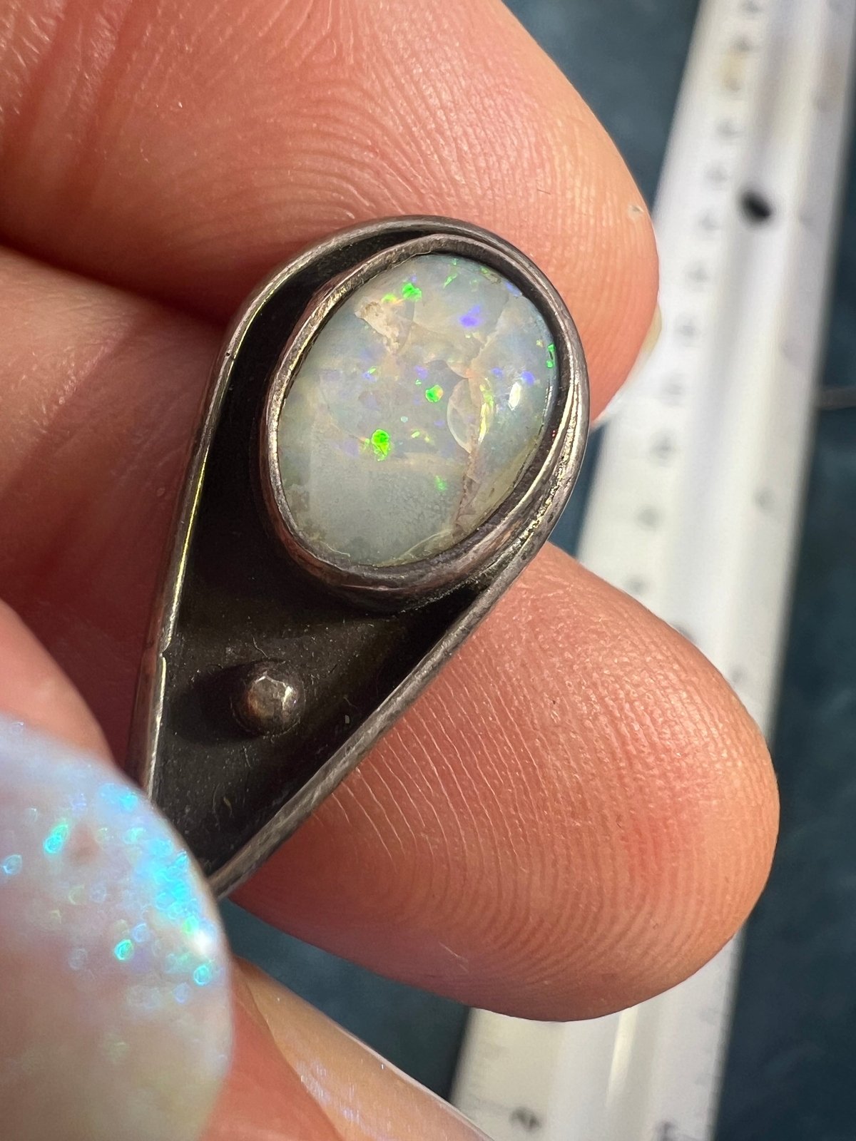 UNDER COST - Lot of Jewelry - Mermaid Amethyst Earrings + Opal Pendant - Box Z17