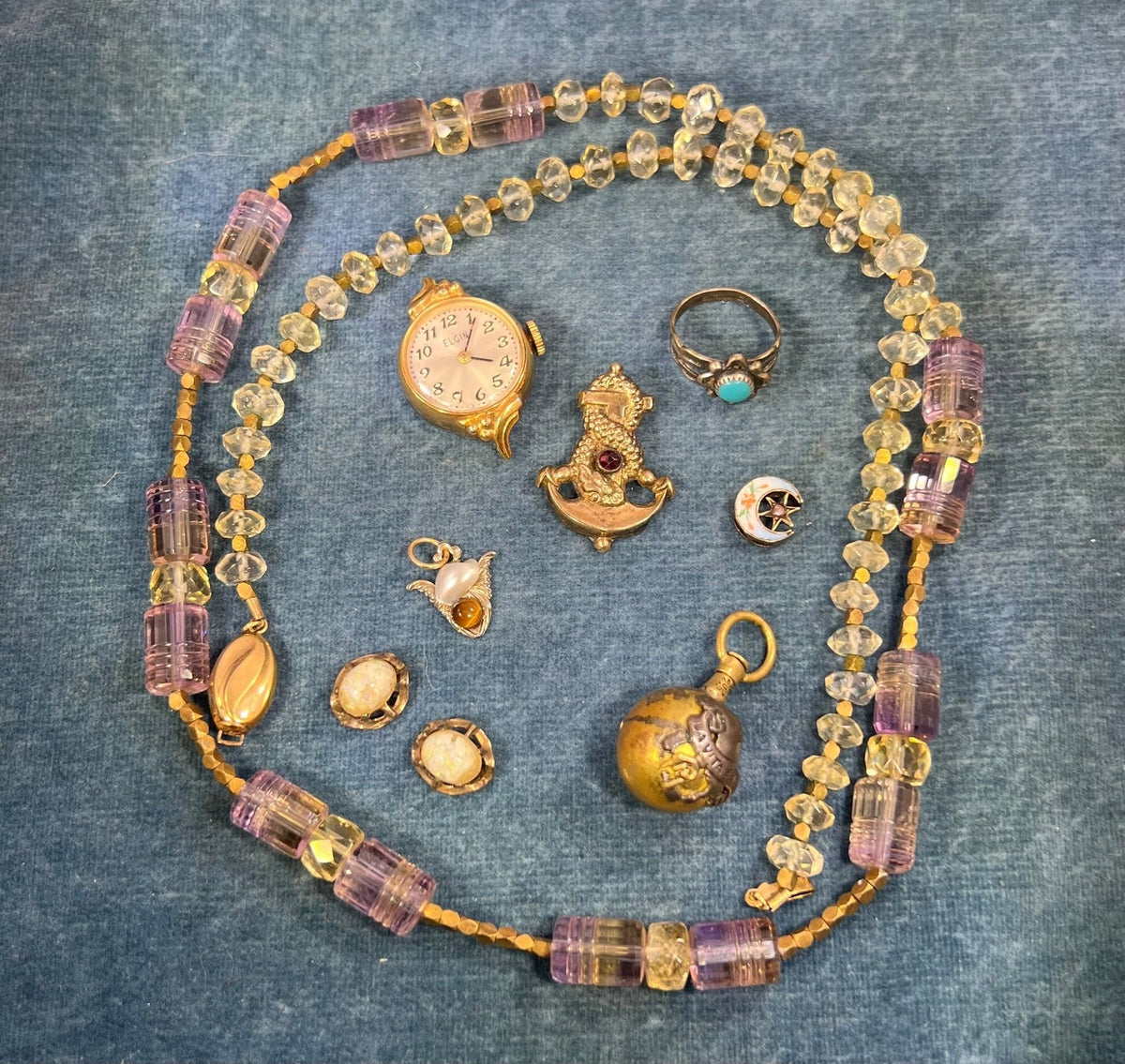 UNDER COST - Lot of Jewelry w One 14k Charm/Pendant - Box 12