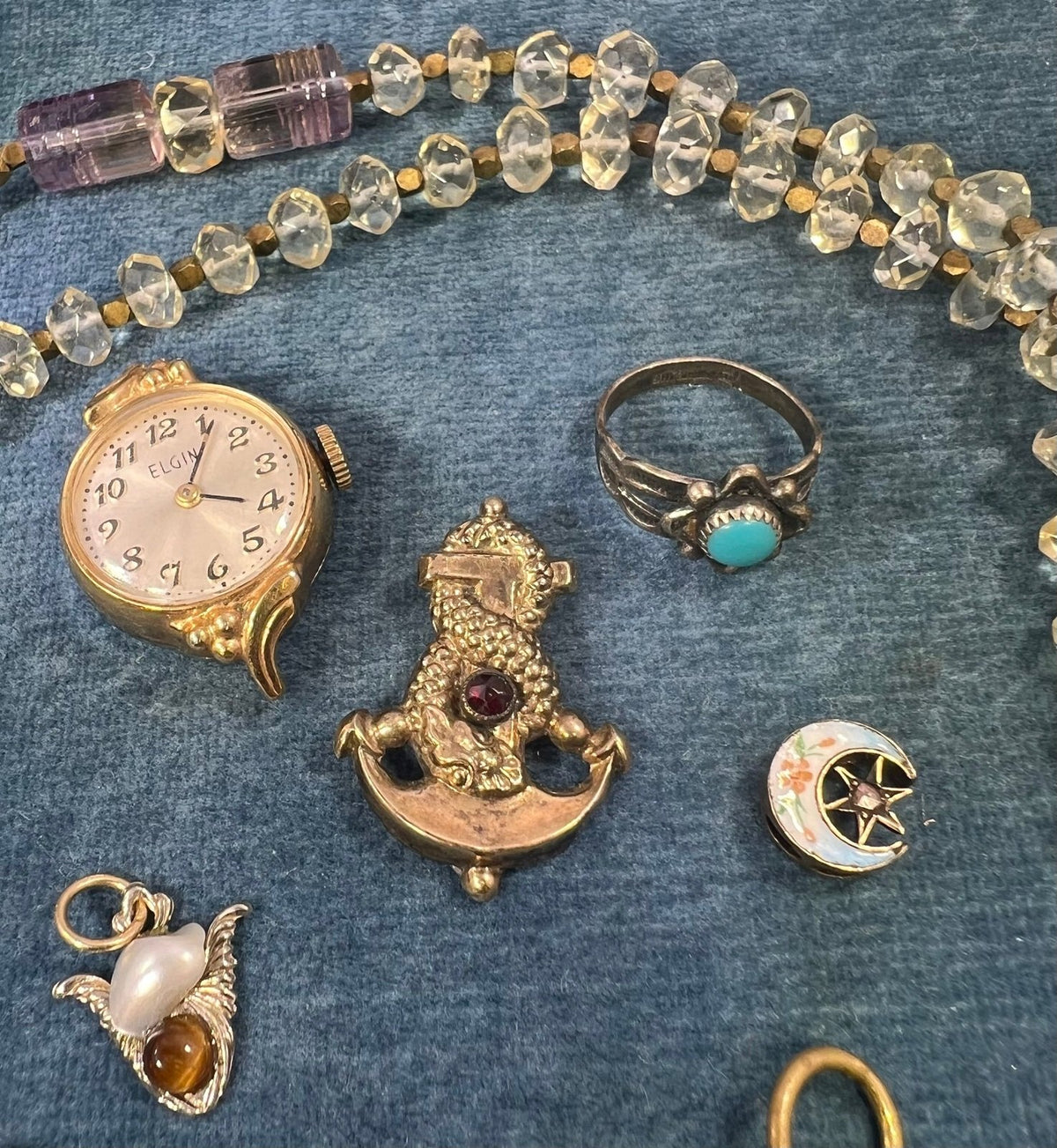 UNDER COST - Lot of Jewelry w One 14k Charm/Pendant - Box 12