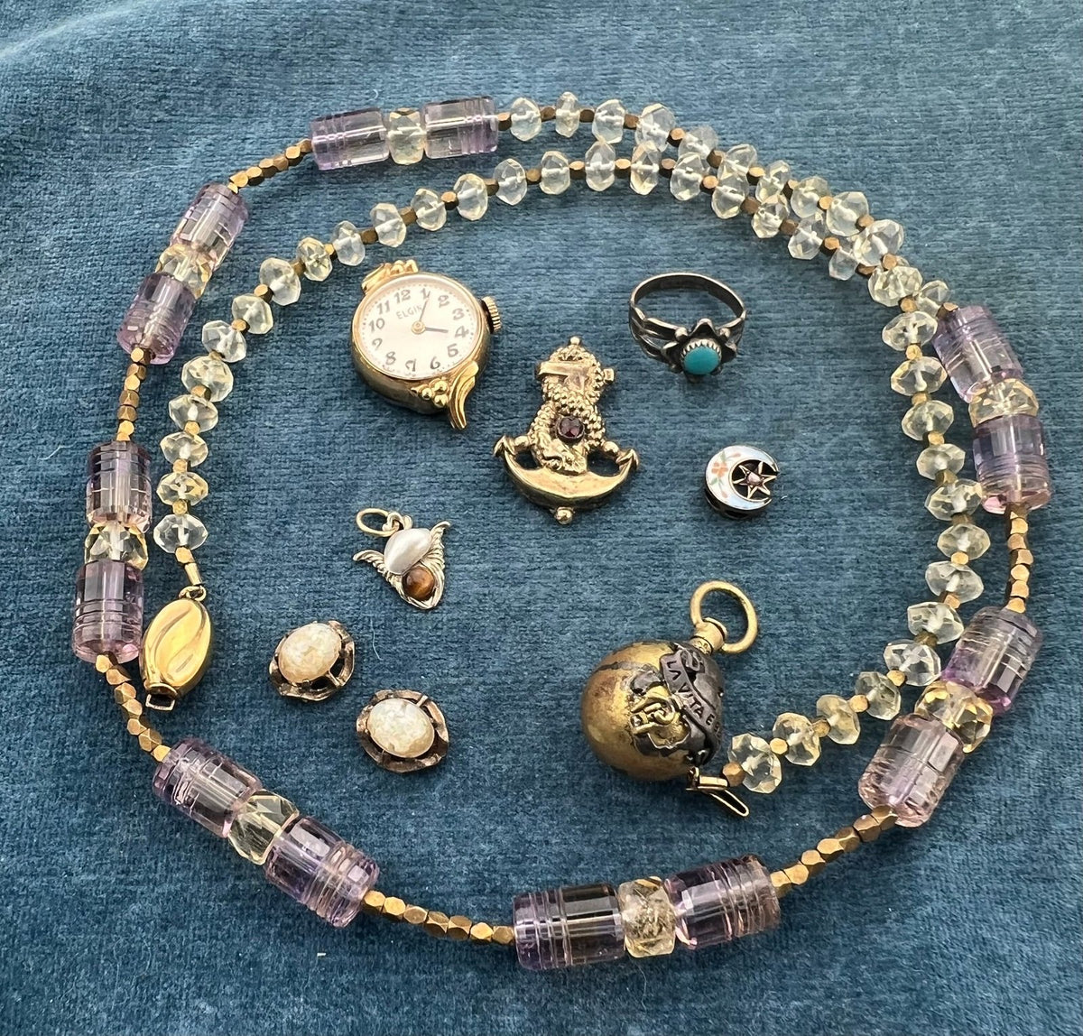 UNDER COST - Lot of Jewelry w One 14k Charm/Pendant - Box 12