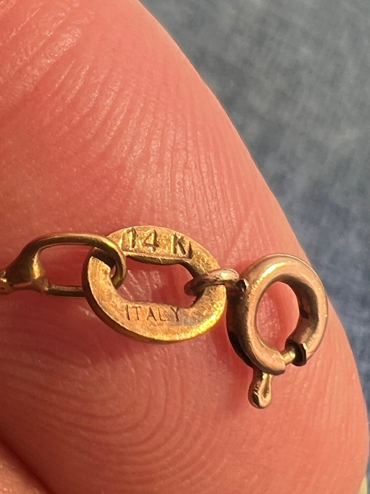 UNDER SCRAP 14k Gold Chain. Kinks Easily - 0175