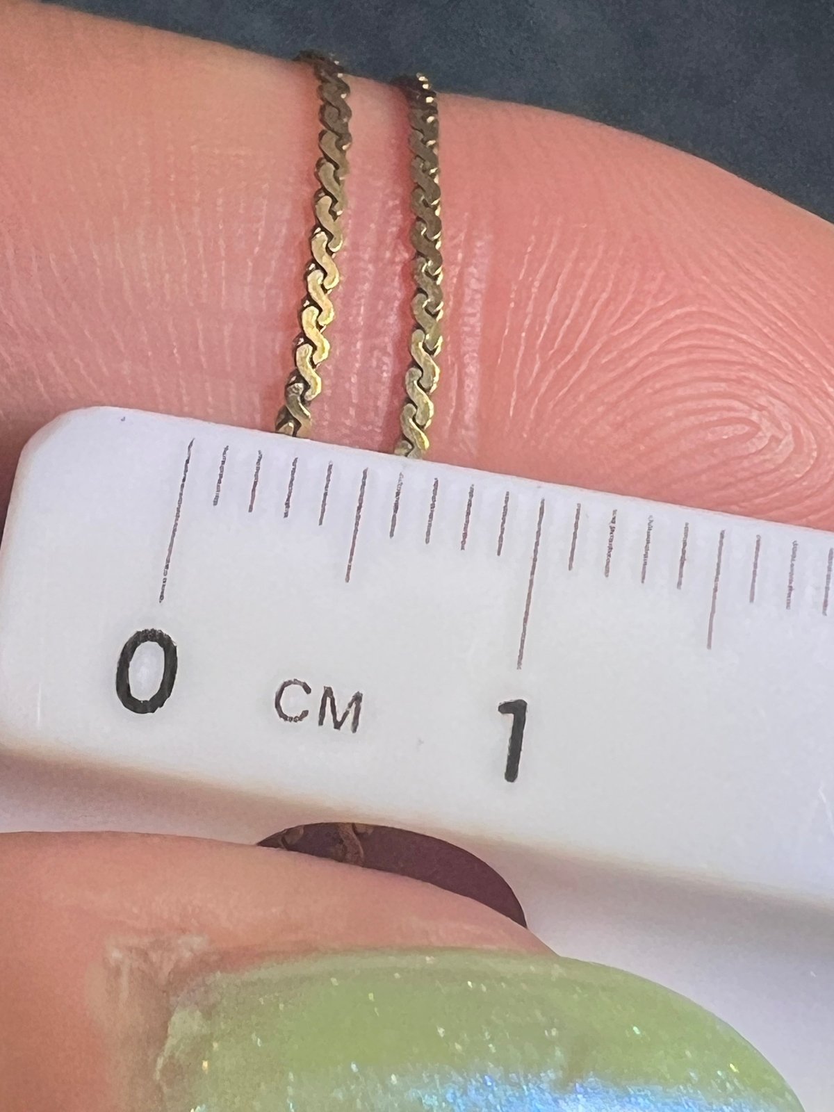 UNDER SCRAP 14k Gold Chain. Kinks Easily - 0175