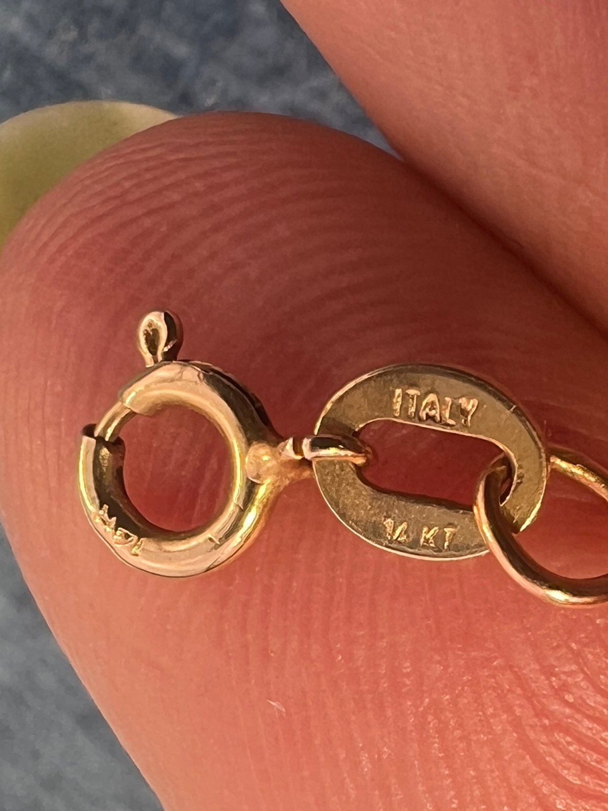 UNDER SCRAP 14k Gold Chain. Kinks Easily - 0176