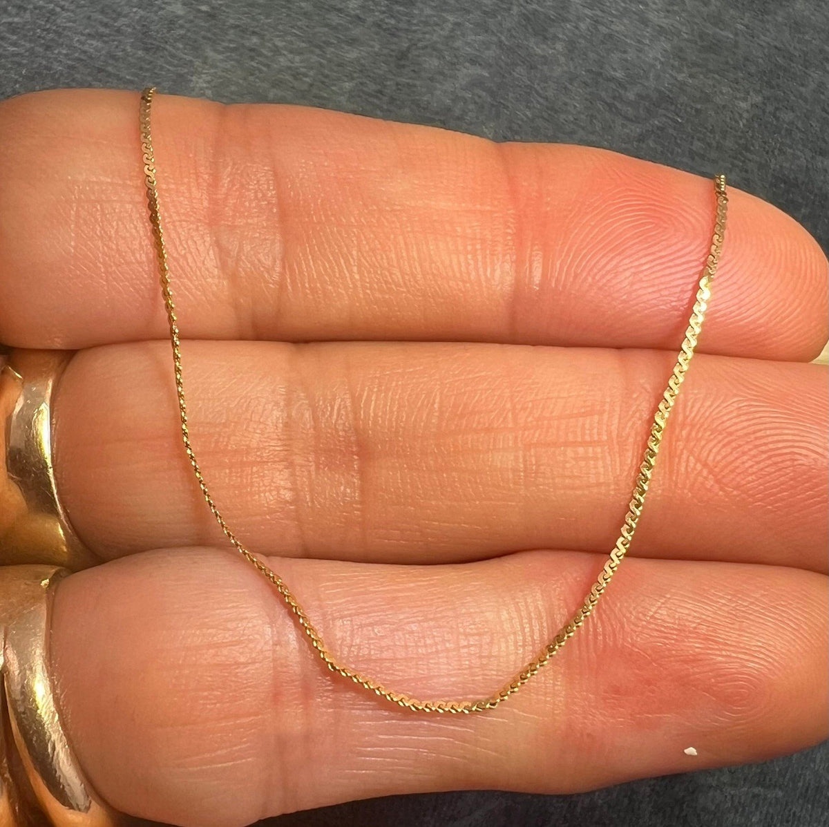 UNDER SCRAP 14k Gold Chain. Kinks Easily - 0176