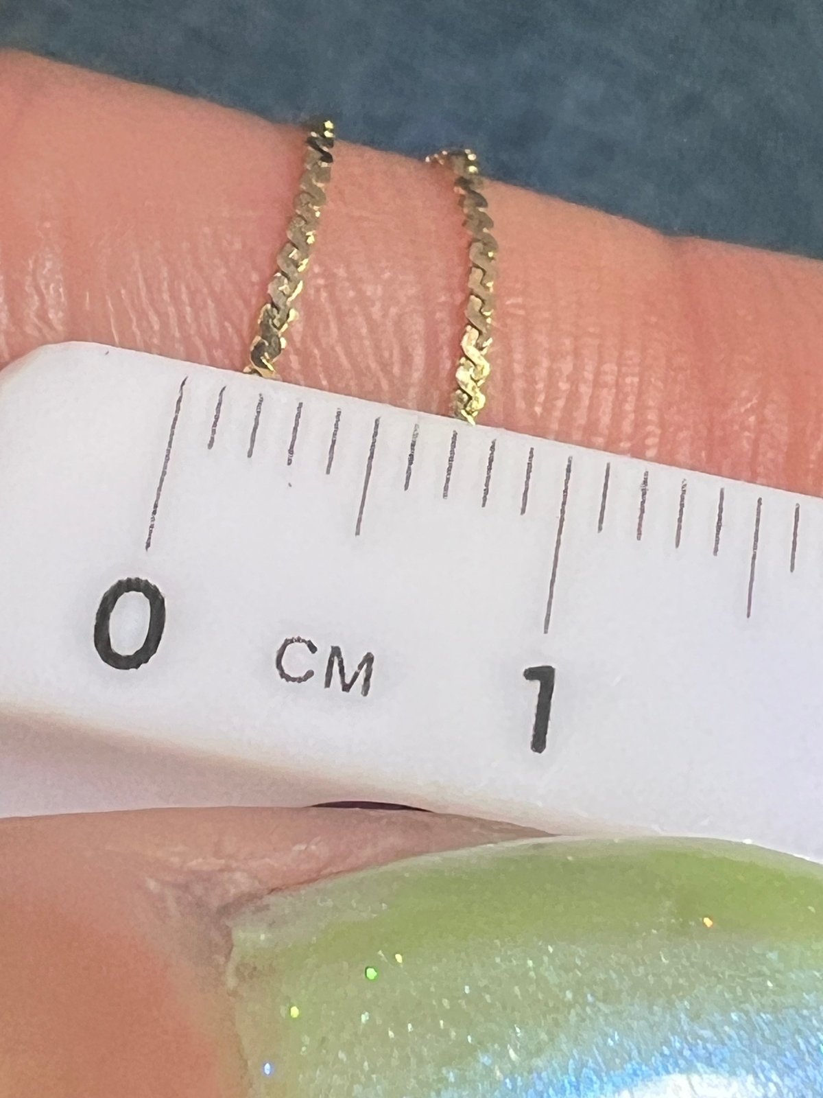UNDER SCRAP 14k Gold Chain. Kinks Easily - 0176