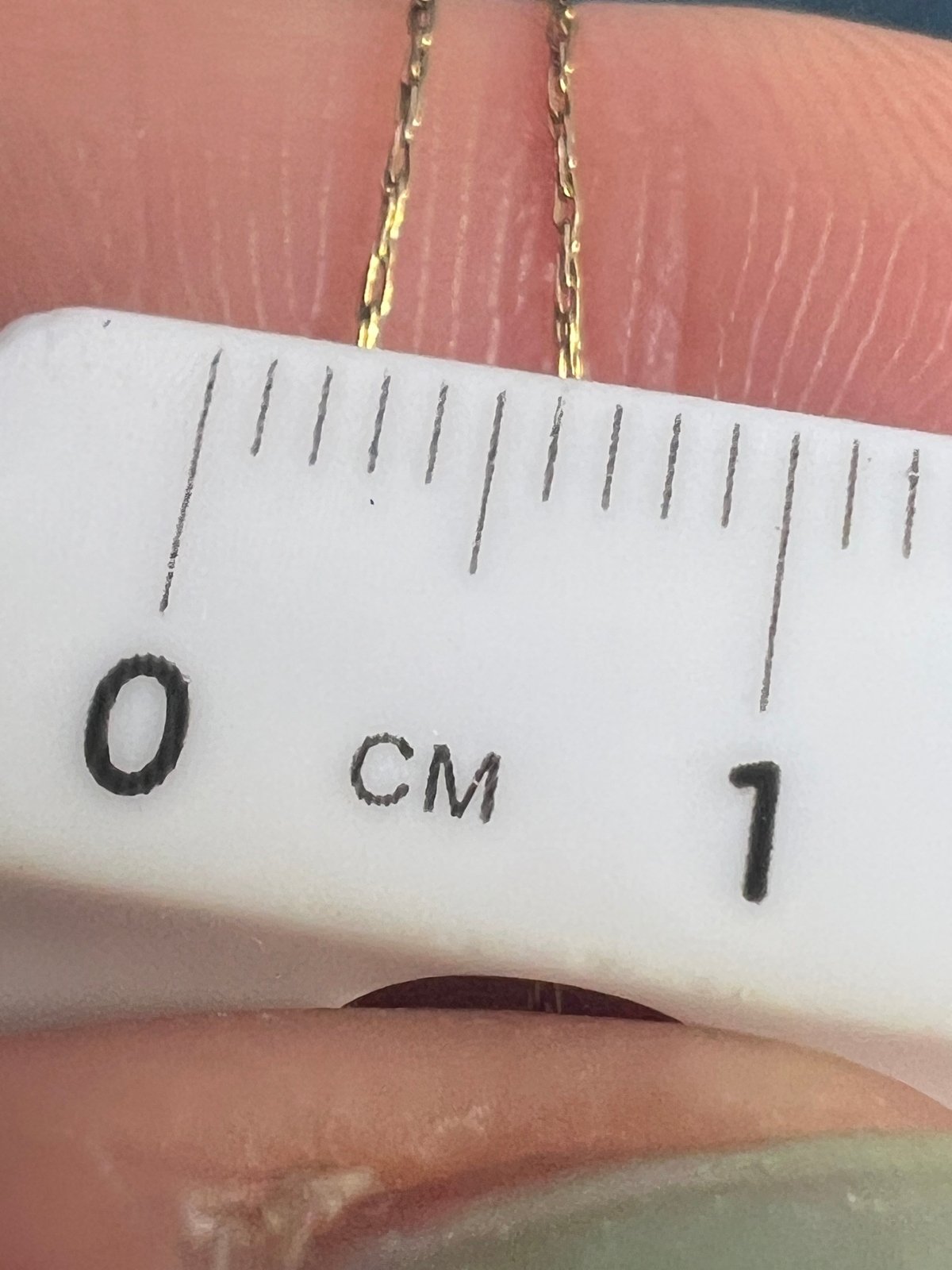 UNDER SCRAP 14k Gold Thin Chain. Kinks Easily - 0177