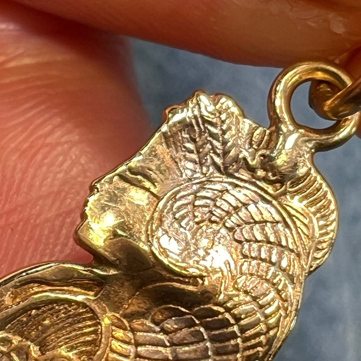 10k 2-Tone Gold Hawaiian Goddess of Sea Namaka-o-Kaha'i Pendant