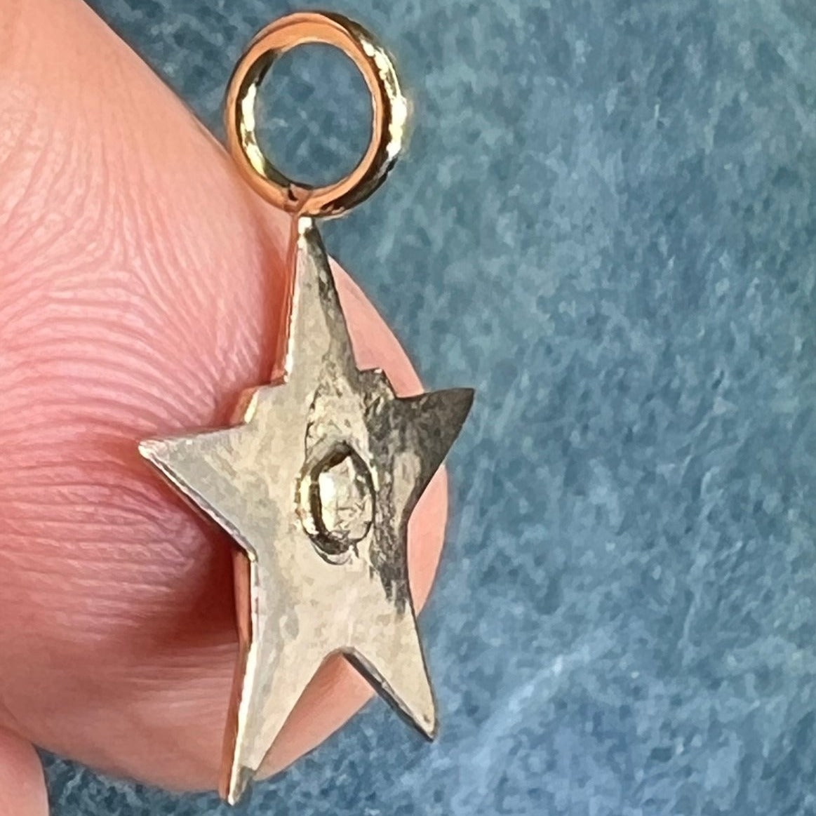 10k Gold SUNSHINE BISCUITS Star Shaped Pendant. TINY!