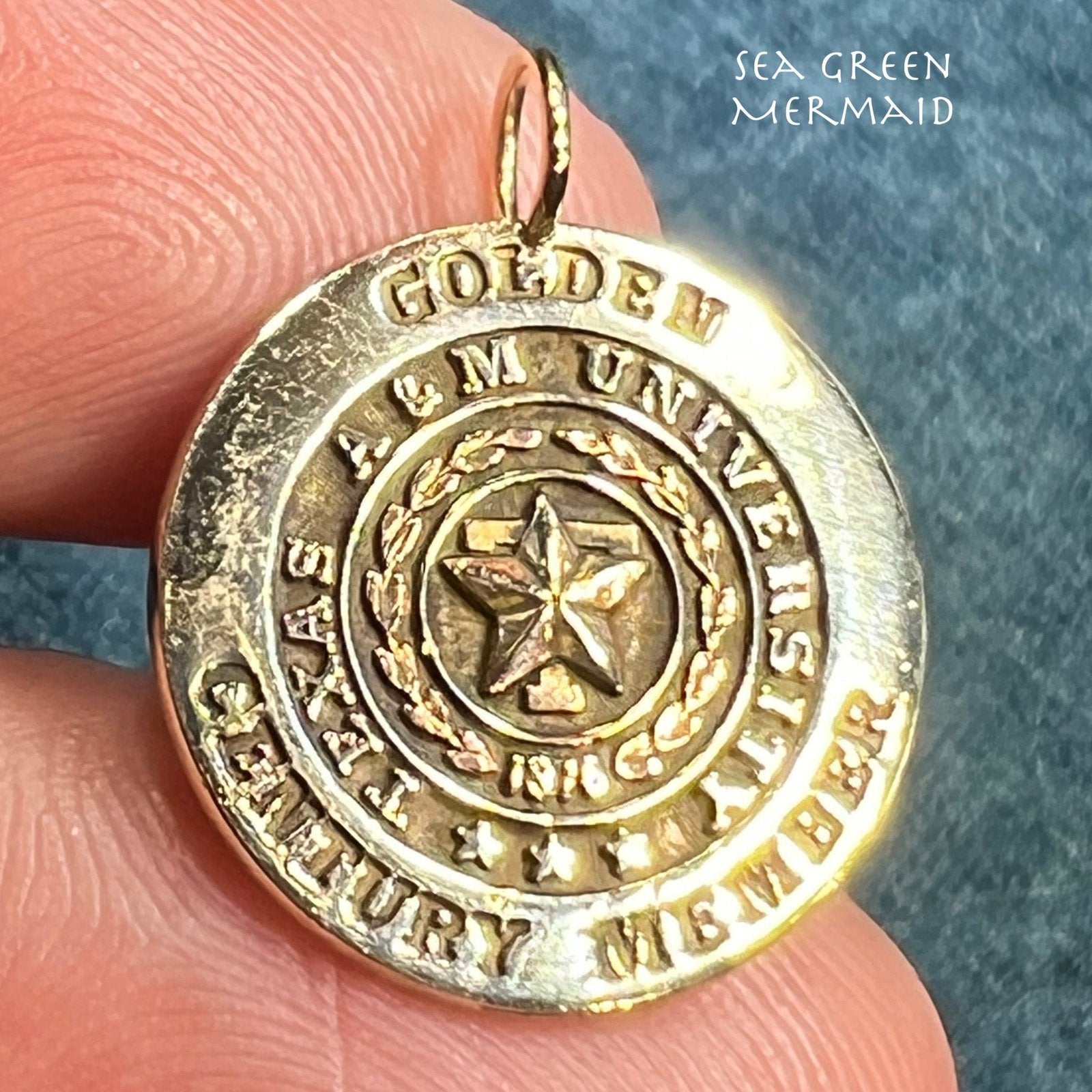 10k Gold TEXAS A&M University Golden Century Member Pendant