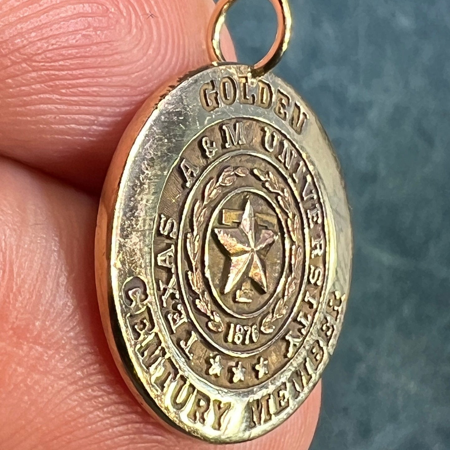 10k Gold TEXAS A&M University Golden Century Member Pendant