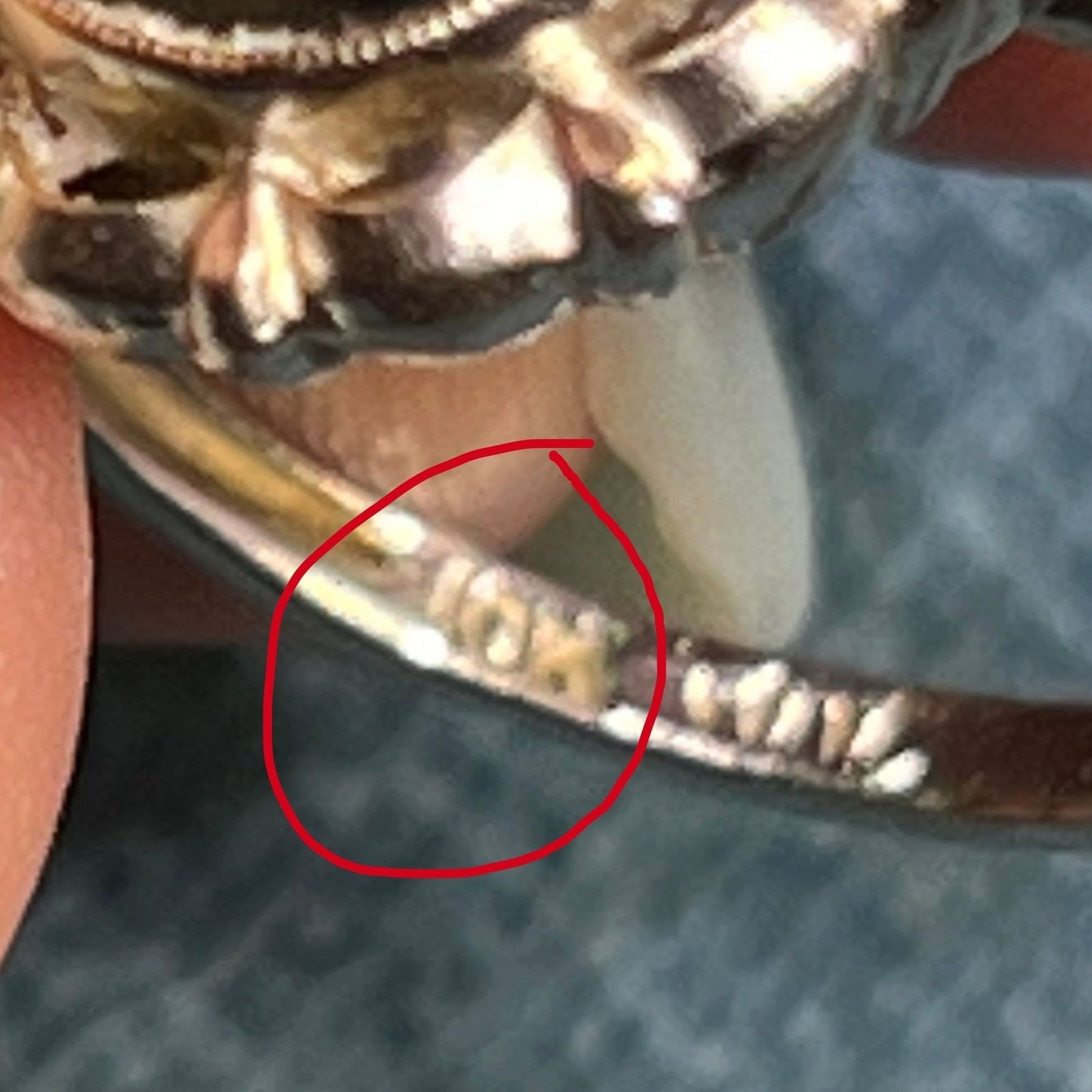 10k White Gold Intaglio Ring w Carved Green Quartz Taurus Bull.