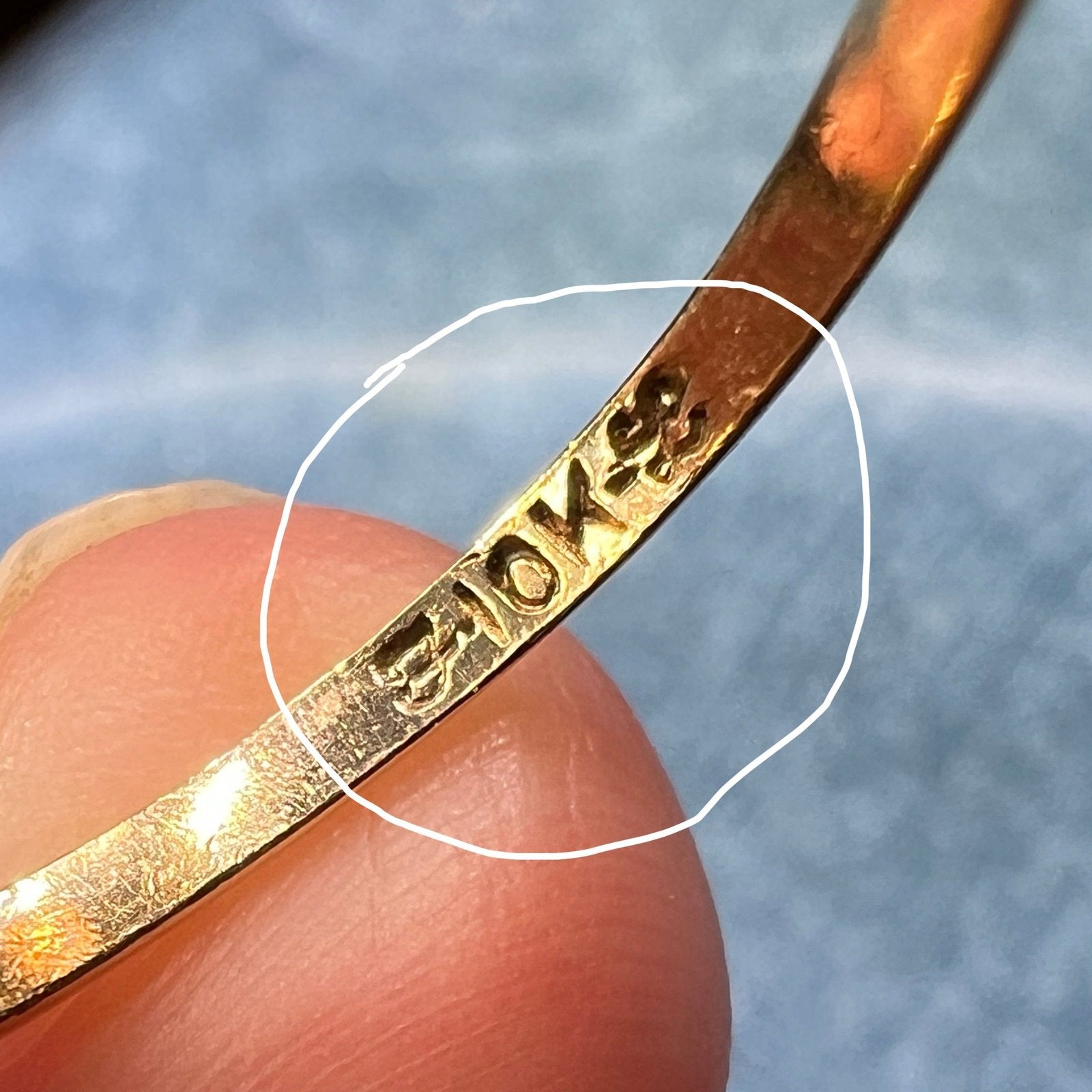 10k Gold Moonstone Crescent Man in the Moon Ring w Opals. Tiny **Video**