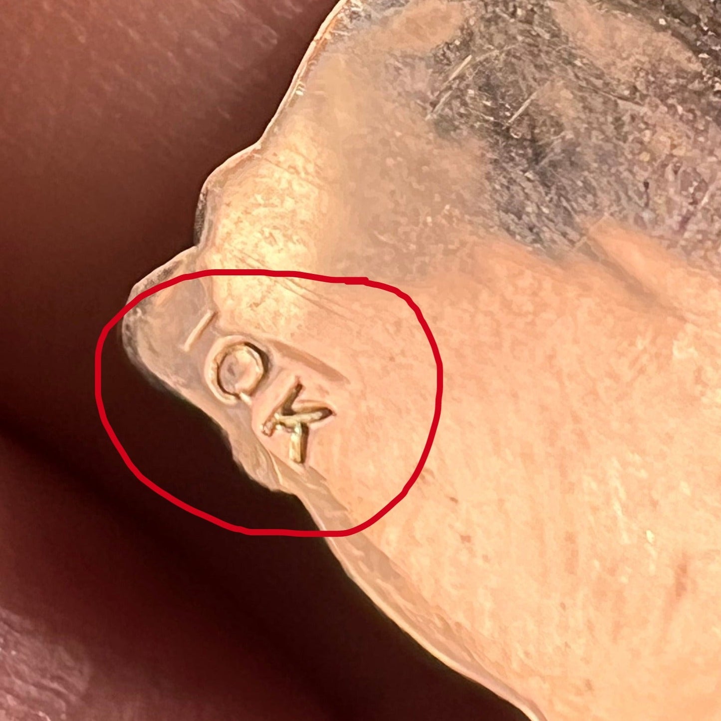 10k Yellow Gold "Alpha to Omega" Engraved Pendant. Antique