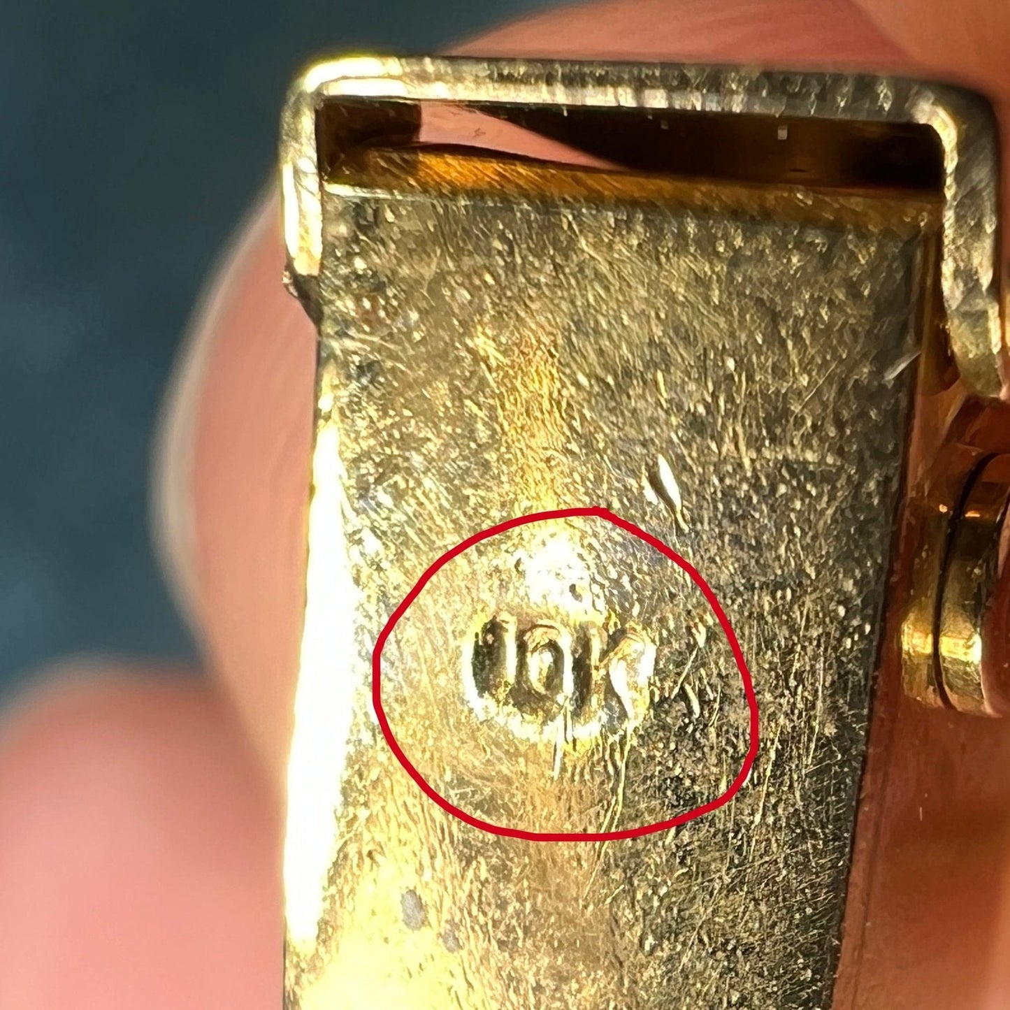 10k Yellow Gold MAILBOX Love Letters Memento Pendant. Tiny! *Video*