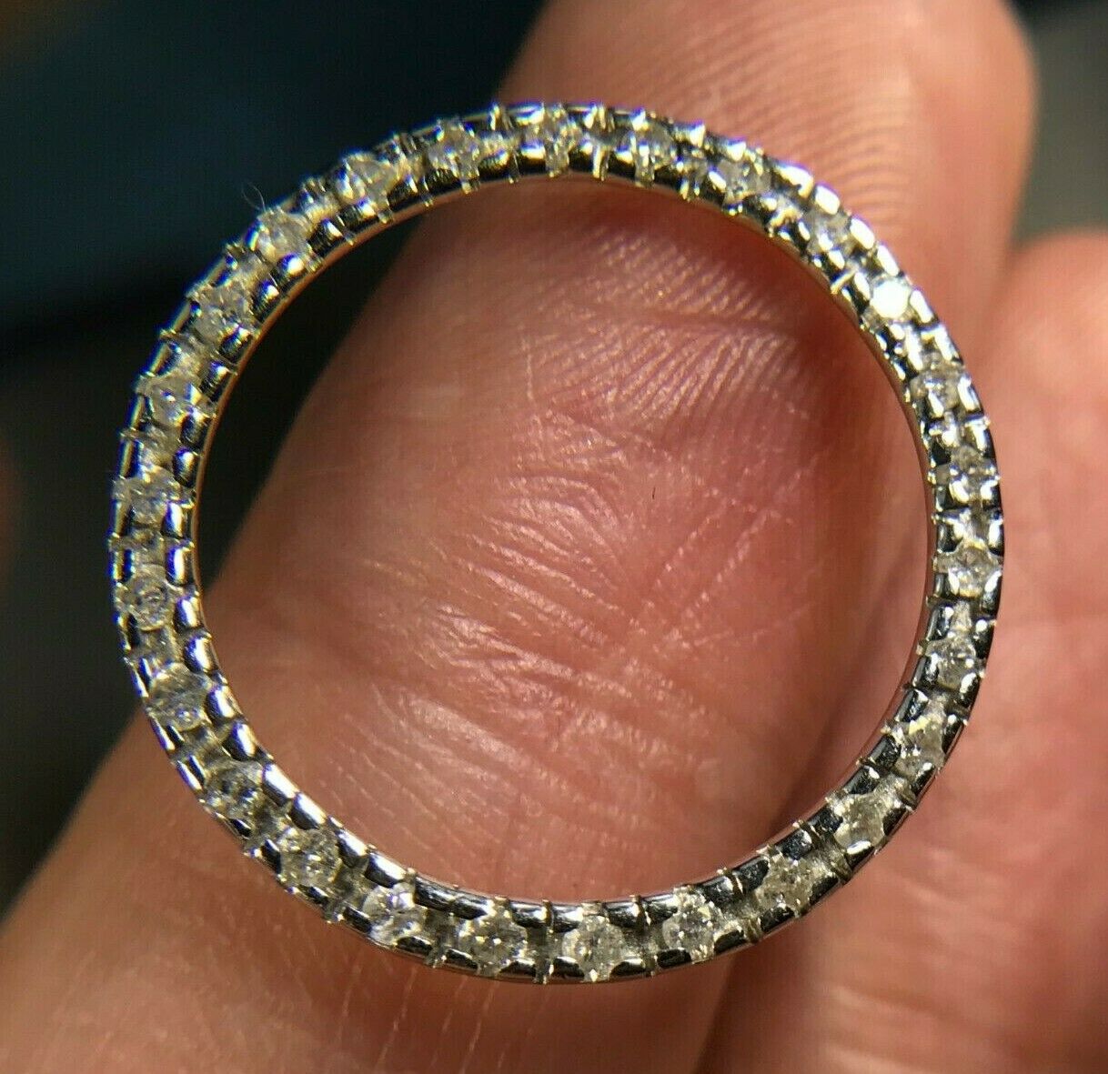 10k Yellow & White Gold 0.60 TCW Diamond Circle Slide Pendant
