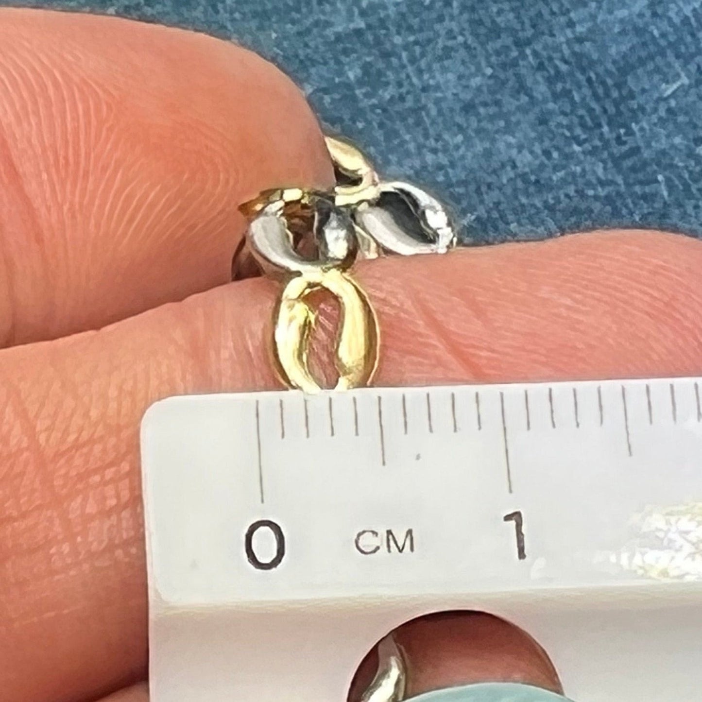 10k Yellow + White Gold 5mm Mariner Chain Link Necklace. 6.4g