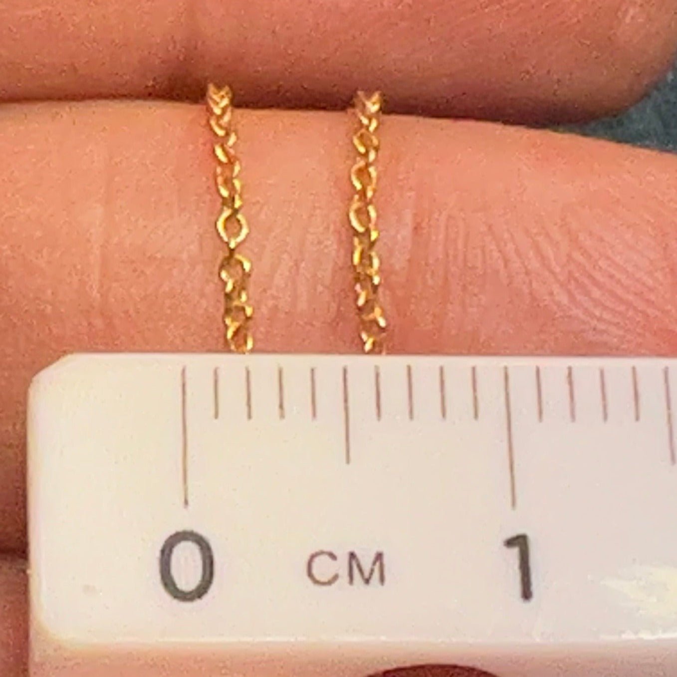 14k Gold Enamel MAMA Disc Pendant w Chain Necklace. Antique
