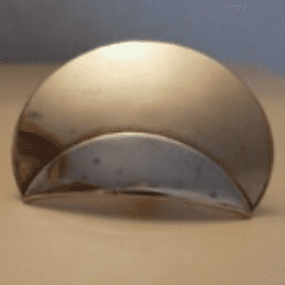 14k Yellow Gold + 925 ED LEVIN Half-Moon Sunset Pendant - B