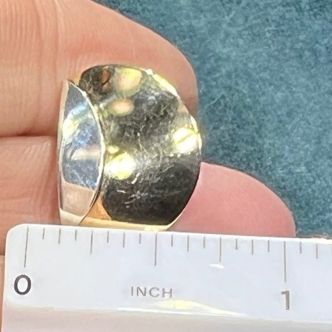 14k Yellow Gold + 925 ED LEVIN Half-Moon Sunset Pendant - B