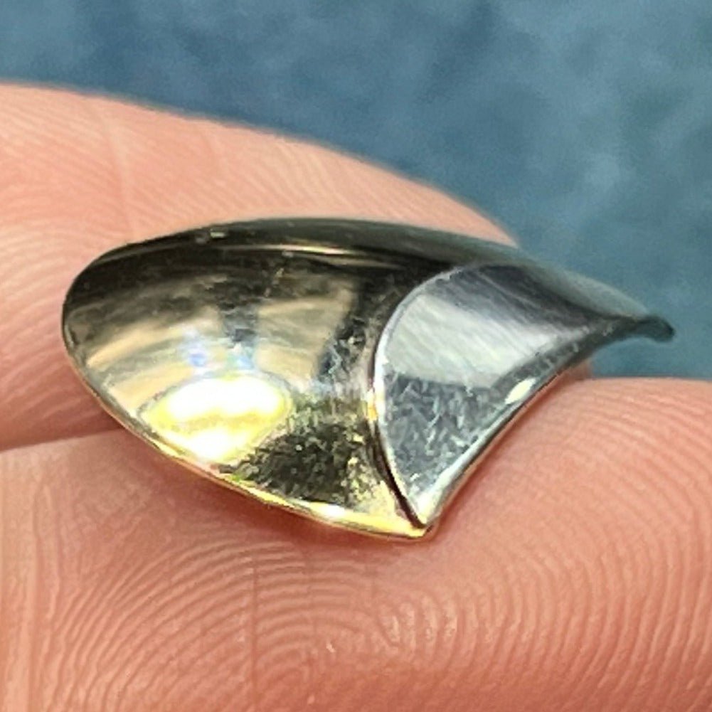 14k Yellow Gold + 925 ED LEVIN Half-Moon Sunset Pendant - B