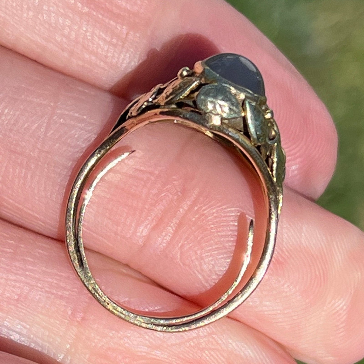 14k Gold 5 TCW Lavender + Gray DOUBLE Star Sapphire Filigree Ring *Video*